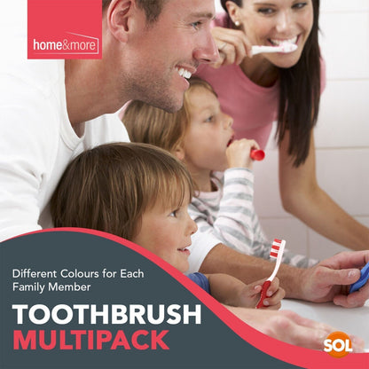 32 Adult Toothbrushes Soft Medium Bristles Manual Pack Dental Care Oral Hygiene