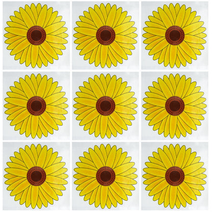 3-12pk Fly Trap Window Stickers Sticky Sunflower Insect Bug Flies Killer Catcher