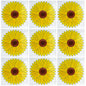 3-12pk Fly Trap Window Stickers Sticky Sunflower Insect Bug Flies Killer Catcher
