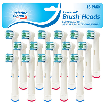 2-16pk Replacement Electric Toothbrush Heads Compatible with Oral B Braun Brush