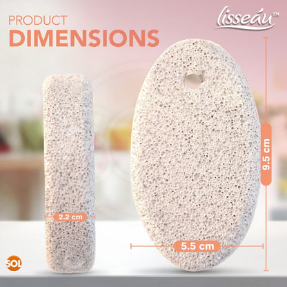 2pk Natural Pumice Stone For Feet | Hard Dead Skin Callus Remover Exfoliate Foot