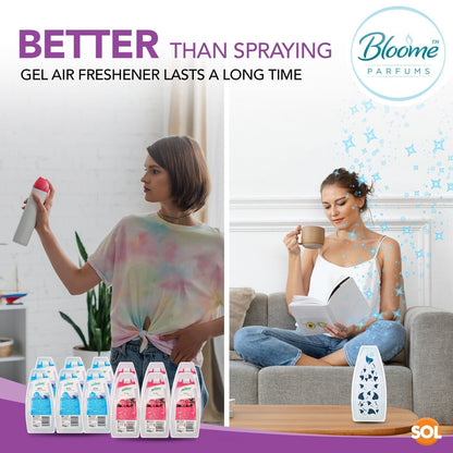 12-24 Solid Gel Air Freshener 150g | Bathroom Home Room Freshner Scent Fragrance