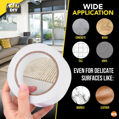 30M Double Sided Adhesive Tape | 3x 10M x48mm Clear Sticky Tape Strong DIY Craft