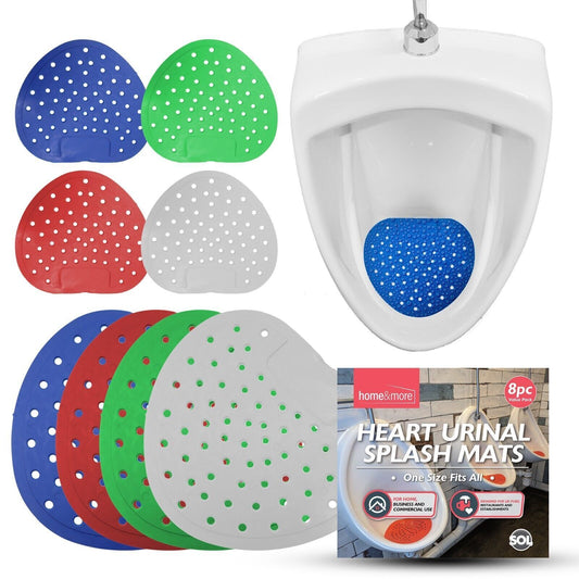 8 Urinal Screen Mat Deodoriser Anti Splash Toilet Fresh Fragranced Up to 30 Days