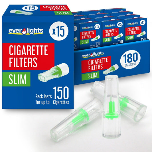 Cigarette Tar Filters Slim Regular for Roll Up Plastic Holder Reduce Tar