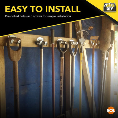 30-45 Tool Hooks & Screws | Garage Garden Shed Wall Bike Hanging Storage Utility