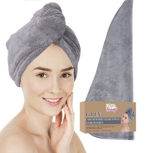 Hair Turban Towel | Microfibre Head Wrap | Quick Dry Drying Bath Shower Hat Cap