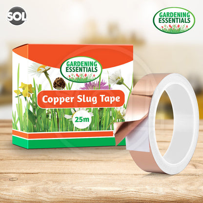 25M Copper Tape 20mm Self Adhesive Foil EMI Shielding Slug Conductive Repellent