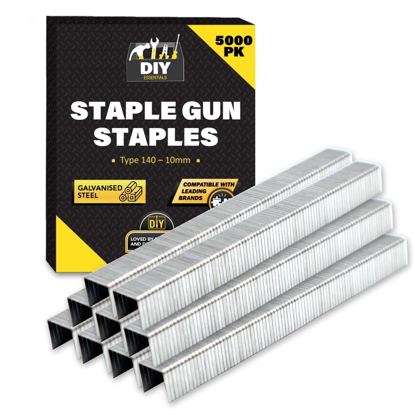 5000 Staples for Staple Gun | 10mm 8mm 14mm Type 53 140 | Heavy Duty Upholstery