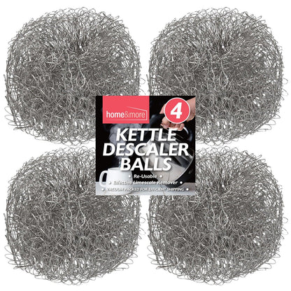 4X Kettle Descaler Ball Stainless Steel Wire Metal Mesh Kettle Scale Remover Fur