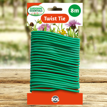 8m Plant Twist Ties Support Soft Reusable Weatherproof Garden Wire Flexible Tie