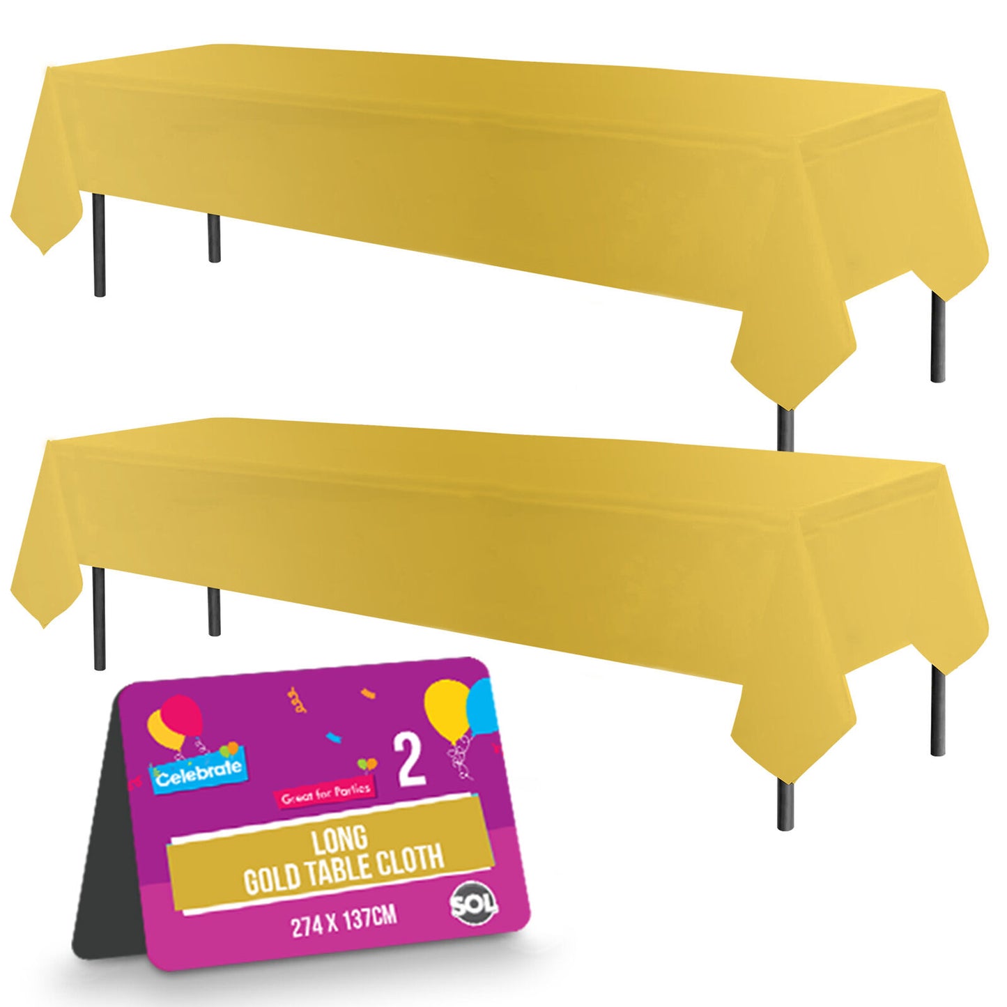 Plastic Rectangular Table Cloth Covers | Wipe Clean Party Tablecloths Disposable