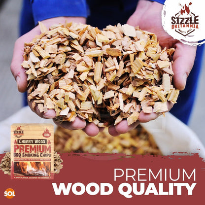 BBQ Smoking Wood Chips For Food 150g Smoker Chunks | Apple Hickory Walnut Cherry