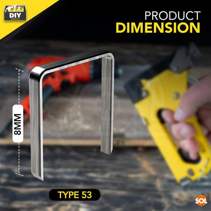 5000 Staples for Staple Gun | 10mm 8mm 14mm Type 53 140 | Heavy Duty Upholstery