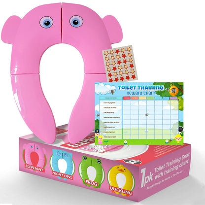 Baby Toilet Training Seat Potty Kids Toddler Child Portable Travel Folding Cover