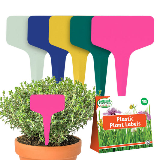 100-300pk Plastic Plant Labels T Type Waterproof Garden Markers Herb Name Tags