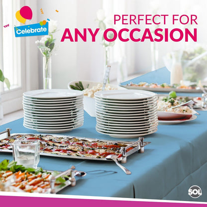 Plastic Rectangular Table Cloth Covers | Wipe Clean Party Tablecloths Disposable