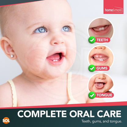 2PK Baby Toothbrush Silicone Toddler Teething Soft Teeth Brush Chewable Teether