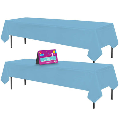 Plastic Rectangular Table Cloth Covers | Wipe Clean Party Tablecloths Disposable