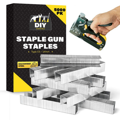 5000 Staples for Staple Gun | 10mm 8mm 14mm Type 53 140 | Heavy Duty Upholstery