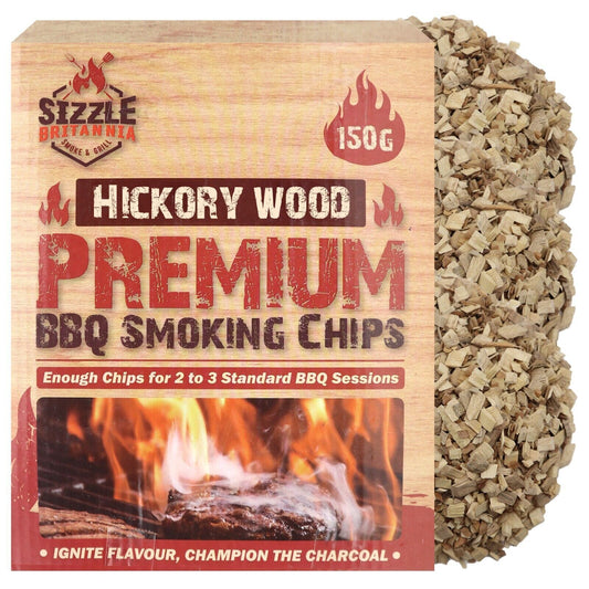 BBQ Smoking Wood Chips For Food 150g Smoker Chunks | Apple Hickory Walnut Cherry