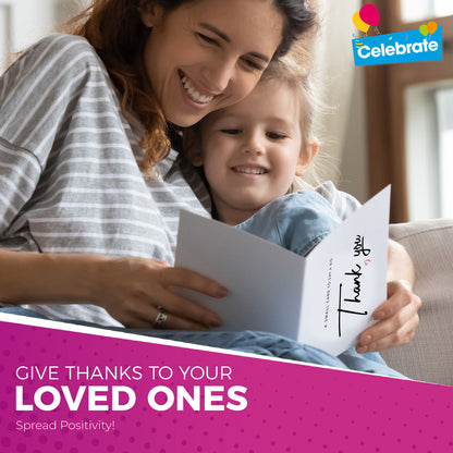 18-36 Pack Thank You Cards with Envelopes | A6 Thankyou Notes Birthday Wedding