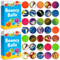 35-175 Rubber Bouncy Balls Jet Bouncing Kids Toy Loot Party Bag Fillers Birthday