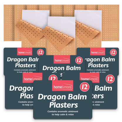 24-72pk Dragon Balm Herbal Patches Pain Relief Heat Back Knee Muscle