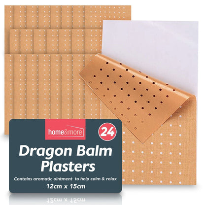24-72pk Dragon Balm Herbal Patches Pain Relief Heat Back Knee Muscle