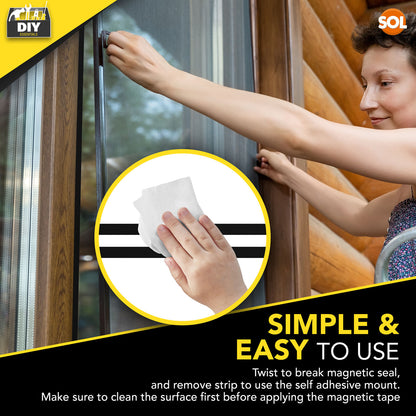 2.5M Magnetic Tape Self Adhesive | Flexible Magnet Strips 12mm x 2mm Anisotropic