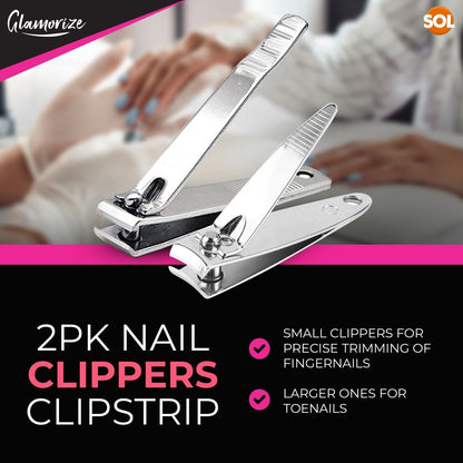 2pk Toe Nail Clippers Heavy Duty Large Big Cutters Set For Trimmer Nipper Finger