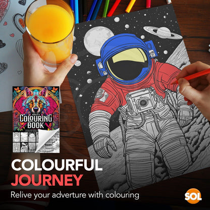 80 Pages Colouring Books for Adults A4 Anti-Stress Mind Relaxing Colour Therapy