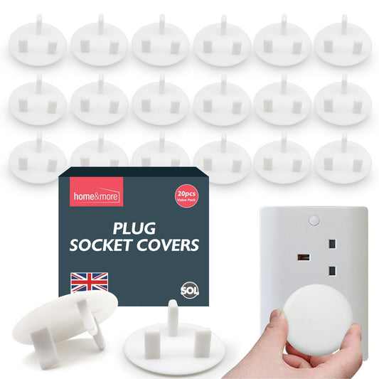 20-40 Plug Socket Covers | Child Baby Electrical Mains Power Safety Protector UK