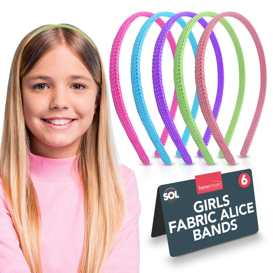 6 Pack Fabric Alice Bands Durable Hair Headbands Hairband For Girls Women Ladies