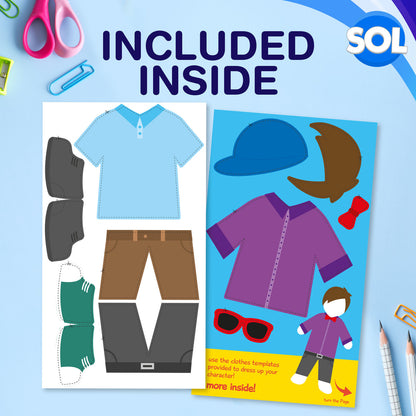 40 Paper People Cut Outs for Kids Arts and Crafts 20 Boy 20 Girl Cut Out Clothes