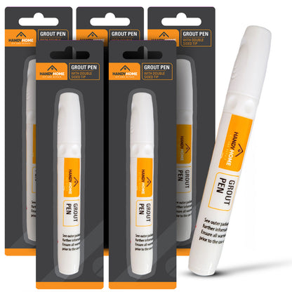 1-6pk White Tile Grout Pen Kitchen Bathroom Waterproof Marker Revives Anti Mould