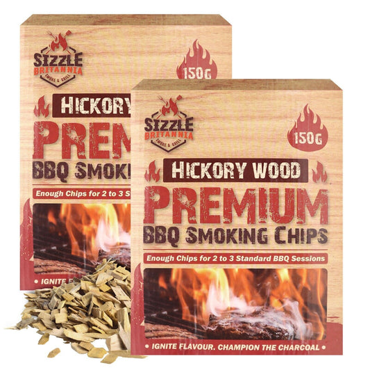 2 BBQ Smoking Wood Chips For Food 150g Smoker Chunks Apple Hickory Walnut Cherry