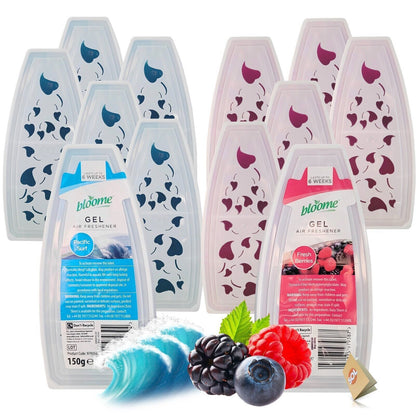 12-24 Solid Gel Air Freshener 150g | Bathroom Home Room Freshner Scent Fragrance