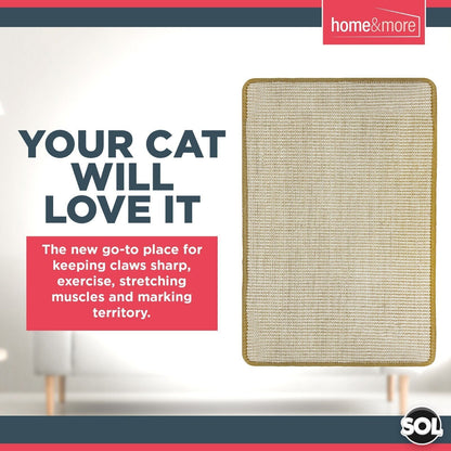 Cat Scratching Mat Sisal 60cm x 40cm Kitten Scratcher Board Pad Pet Toy Supplies