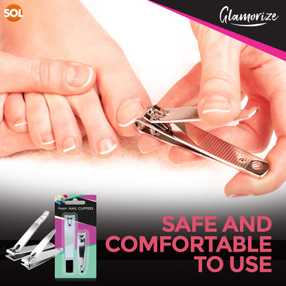 2pk Toe Nail Clippers Heavy Duty Large Big Cutters Set For Trimmer Nipper Finger