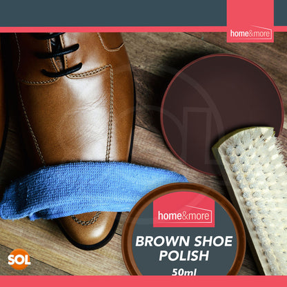 2 Shoe Brush Set Cleaning Kit Black Brown Polish Leather Boot Shine Brushes Care
