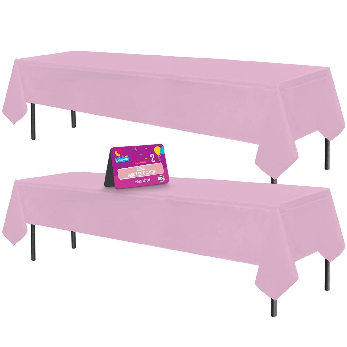 Plastic Rectangular Table Cloth Covers | Wipe Clean Party Tablecloths Disposable