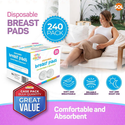 60-240 Breast Pads | Disposable Nursing Maternity Feeding Absorbent Comfortable