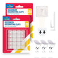 20-80 Damage Free Hanging Strips Clips Hooks Self Adhesive Stick On Wall Picture