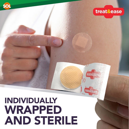 400-600pk Round Spot Plasters 2.5cm | Small Sterile Washproof First Aid Wound