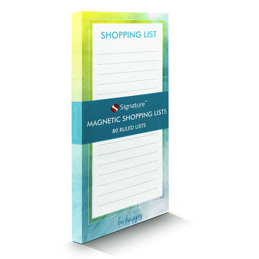 Magnetic Shopping List Pad Notepad | 80 Tear Off Pages Fridge Memo Meal Planner