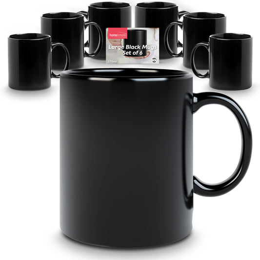 1-12 Extra Large Big Mug Black 1 One Pint Giant Jumbo Coffee Tea Chunky Soup Cup