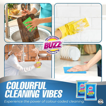 3-6pk Cellulose Sponge Wipes | Highly Absorbent Cleaning Cloths Kitchen Surface