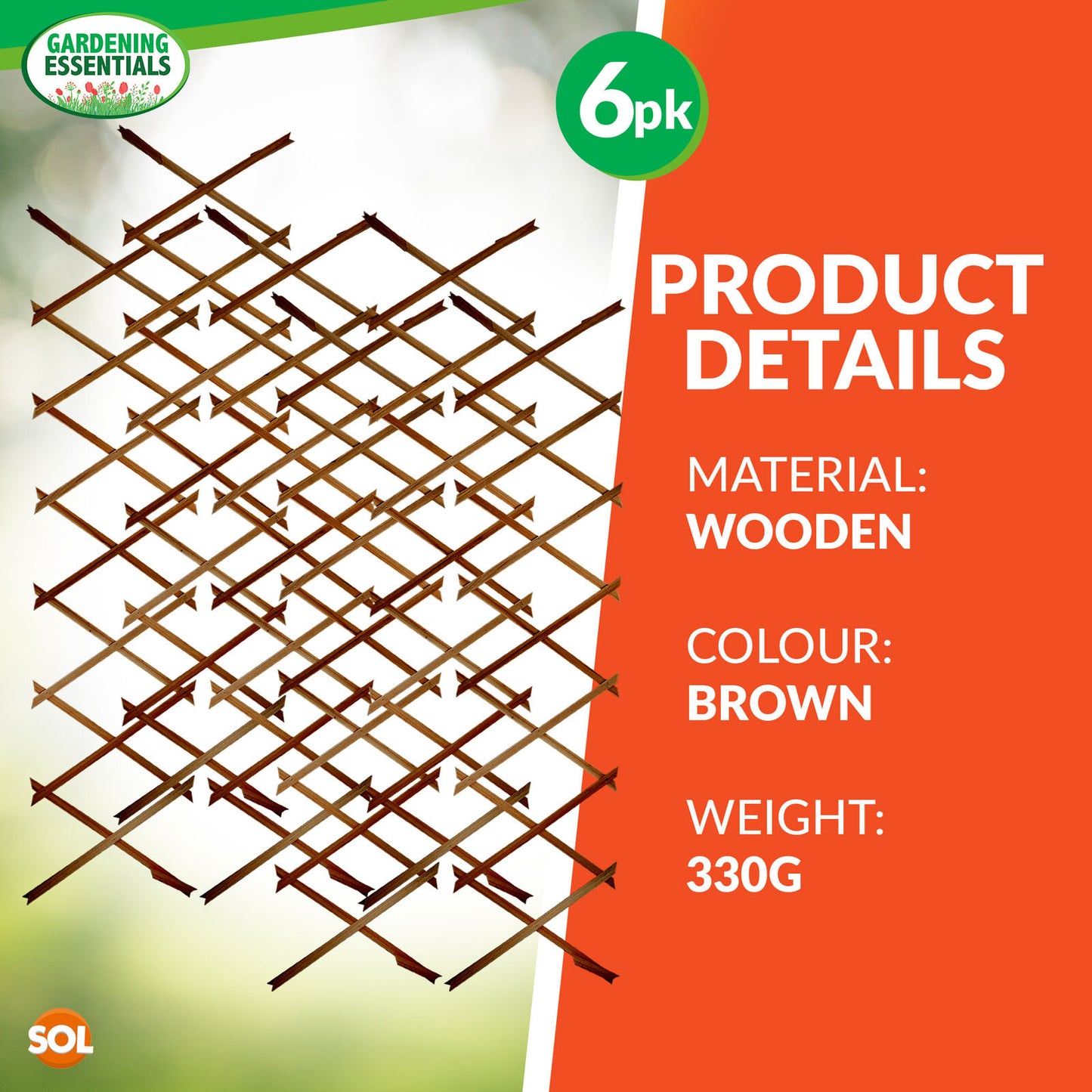 3-9 Expanding Garden Trellis Fence Panel 5x1FT 150x30cm Wooden Trellises Fencing