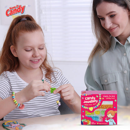 Candy Jewellery 80g Create Your Own Kit Necklace Assorted Coloured Retro Sweets